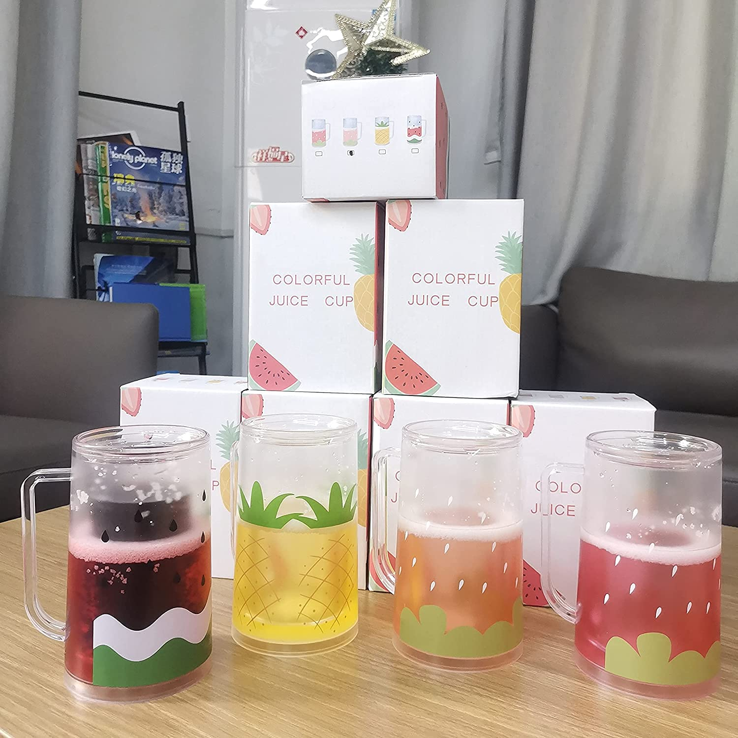 Double Layer Plastic Water Bottle 400Ml Water Bottle Durable Water Bottle For Girls Kids Drinkware Leak Proof Bpa Free Bottle Red Mug