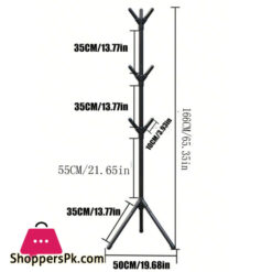 Easy-To-Assemble Floor-Standing Hat And Coat Rack Made Of Wrought Iron For Office Bedroom Creative Coat Hanger 10 Easy-To-Assemble Floor-Standing Hat And Coat Rack Made Of Wrought Iron For Office Bedroom Creative Coat Hanger