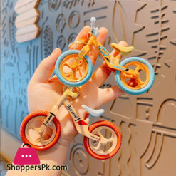 Funny Bicycle Keychain 360 Rotating Handlebar Detachable Seat Keyring Children's Toys Sports Lover Gift Handbag Accessories