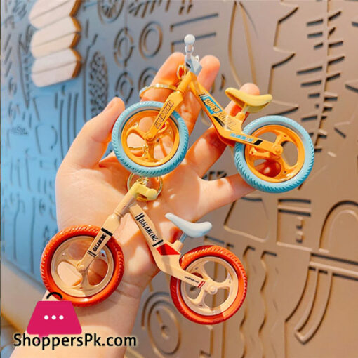 Funny Bicycle Keychain 360 Rotating Handlebar Detachable Seat Keyring Children's Toys Sports Lover Gift Handbag Accessories