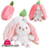 Funny Changeable Bunny Cute Pillow Plush Toys Stuffed Animal Rabbit Hiding In Carrot Strawberry Rabbit Doll Chair Cushion Gift