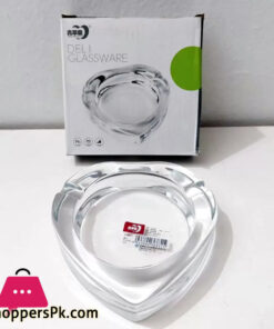 Green Apple Elegance and Functionality Clear Glass Ashtray  (Pack of 1)