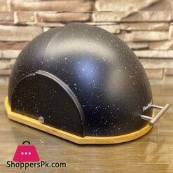 Haus Roland Bread Box Marble Style Black 20 x 26 x 36 cm