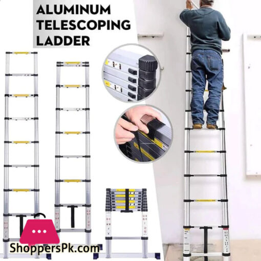 High Quality Aluminium Telescopic Ladder 5.4 Meter 17.7 Feet
