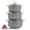 Life Smile 6Pcs Granite Non Stick Cooking Pot Set