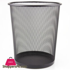Metal Mesh Waste Paper Bin Office Bedroom Rubbish Trash Basket Size 10 Inch