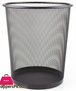 Metal Mesh Waste Paper Bin Office Bedroom Rubbish Trash Basket Size 10 Inch