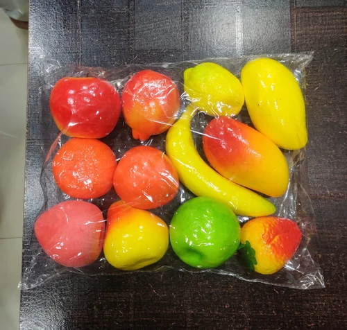 Pack Of 12 Artificial Fruits For Decoration Thermacol Fruits
