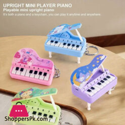 Piano Keyboard Key Chain 3D Musical Key Chain with Sound Creative Piano Toy Desktop Ornaments Portable Bag Pendant Collectible