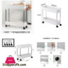 Slim Storage Cart, Slide Out Rolling Utility Cart
