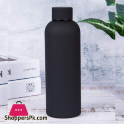 Stainless Steel Small Mouth Rubber Plain Sports Water Bottle Thickened Double Wall 750Mlp