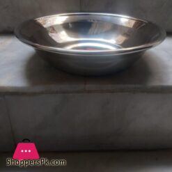 1 Plate Thaal Parat Heavy Stainless Steel 12 Inches
