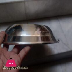 1 Plate Thaal Parat Heavy Stainless Steel 12 Inches
