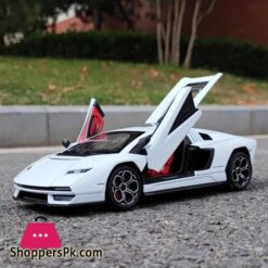 124 Scale Lamborghini Countach Lpi 800 4 Alloy Car Model Diecast Car Sound Light