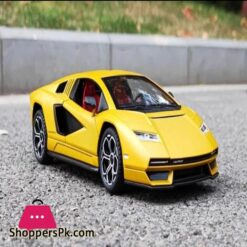 124 Scale Lamborghini Countach Lpi 800 4 Alloy Car Model Diecast Car Sound Light