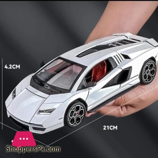 124 Scale Lamborghini Countach LPI 800 4 Alloy Car Model Diecast Car Sound Light