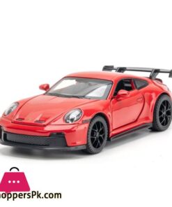 132 Porsche 911 GT3 High Simulation Diecast Metal Alloy Model car Sound Light Pull Back