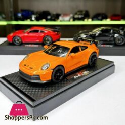 132 Porsche 911 Gt3 High Simulation Diecast Metal Alloy Model Car Sound Light Pull Back