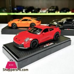 132 Porsche 911 Gt3 High Simulation Diecast Metal Alloy Model Car Sound Light Pull Back