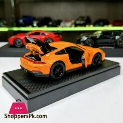 132 Porsche 911 Gt3 High Simulation Diecast Metal Alloy Model Car Sound Light Pull Back