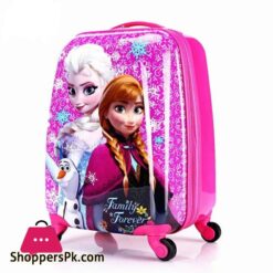 18 inch Character travel suitcase with wheels Cartoon Travel bags for children rolling luggage carry ons cabin trolley Frozen Trolley