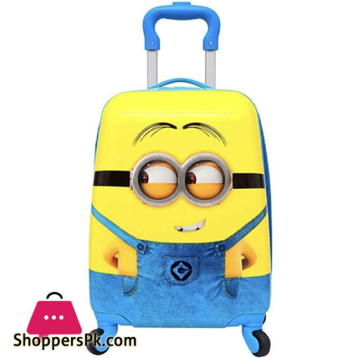 18 inch Character travel suitcase with wheels Cartoon Travel bags for children rolling luggage carry ons cabin trolley Minion Trolley