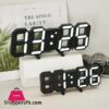 3D Led Digital Clock Luminous Fashion Multifunction Desktop Clock Alarm Clock And Wall Clock Brightness Adjustable Silent Digital Clocks For Room Office Home Living Room