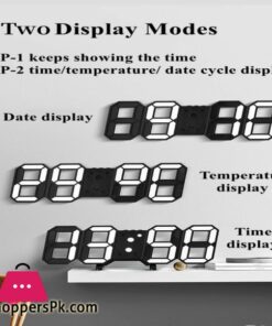 3D Led Digital Clock Luminous Fashion Multifunction Desktop Clock, Alarm Clock And Wall Clock, Brightness Adjustable, Silent Digital Clocks For Room, Office, Home Living Room 11 3D Led Digital Clock Luminous Fashion Multifunction Desktop Clock Alarm Clock And Wall Clock Brightness Adjustable Silent Digital Clocks For Room Office Home Living Room