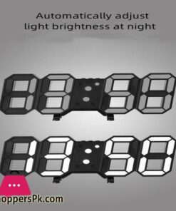 3D Led Digital Clock Luminous Fashion Multifunction Desktop Clock, Alarm Clock And Wall Clock, Brightness Adjustable, Silent Digital Clocks For Room, Office, Home Living Room 13 3D Led Digital Clock Luminous Fashion Multifunction Desktop Clock Alarm Clock And Wall Clock Brightness Adjustable Silent Digital Clocks For Room Office Home Living Room