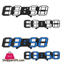 3D Led Digital Clock Luminous Fashion Multifunction Desktop Clock Alarm Clock And Wall Clock Brightness Adjustable Silent Digital Clocks For Room Office Home Living Room