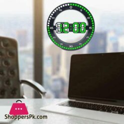 3D Led Digital Clock Luminous Fashion Multifunction Night Light Usb Powered Temperature Display Desktop Clock Alarm Clock And Wall Clock Brightness Adjustable Silent Digital Clocks For Room Office Home Living Room