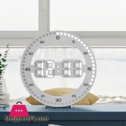 3D Led Digital Clock Luminous Fashion Multifunction Night Light Usb Powered Temperature Display Desktop Clock Alarm Clock And Wall Clock Brightness Adjustable Silent Digital Clocks For Room Office Home Living Room