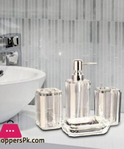 4 Pieces Bathroom Accessories Clear Soap Dispenser For Home Household Decor Rose 6 4 Pieces Bathroom Accessories Clear Soap Dispenser For Home Household Decor Rose