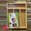 4 Compartment Bamboo Cutlery Tray, Kitchen Drawer Utensils Holder