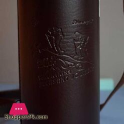 1500 Ml Gold Stainless Steel Water Bottle With Leather Pouch Insulated Double Wall Flask Hot And Cold High Quality Imported Collection