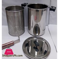 Alpha 23Cm Stainless Steel Deep Fryer For French Fries Chicken Fish And Onion Ring And Much More 12 Alpha 19Cm 23Cm And 27Cm Stainless Steel Deep Fryer For French Fries Chicken Fish And Onion Ring And Much More