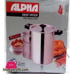 Alpha 27Cm Stainless Steel Deep Fryer For French Fries Chicken Fish And Onion Ring And Much More 11 Alpha 19Cm 23Cm And 27Cm Stainless Steel Deep Fryer For French Fries Chicken Fish And Onion Ring And Much More