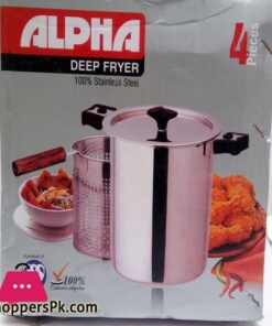 Alpha 27Cm Stainless Steel Deep Fryer For French Fries Chicken Fish And Onion Ring And Much More 11 Alpha 19Cm 23Cm And 27Cm Stainless Steel Deep Fryer For French Fries Chicken Fish And Onion Ring And Much More