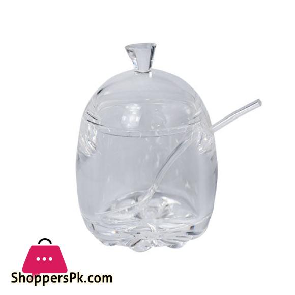 Acrylic Jam Jar With Spoon 5 Acrylic Jam Jar With Spoon