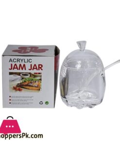 Acrylic Jam Jar With Spoon 12 Acrylic Jam Jar With Spoon