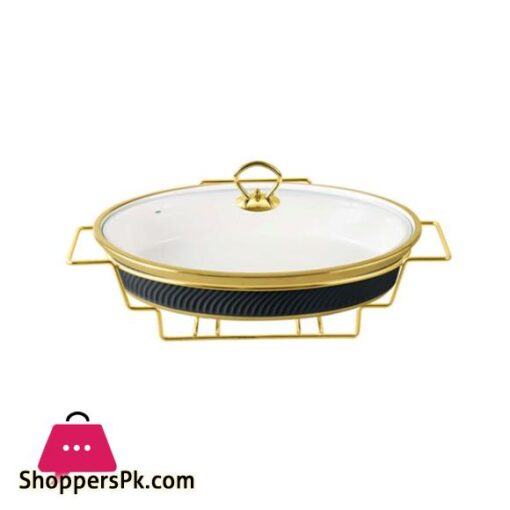 BR1004 145 Oval Dish With Candle Stand