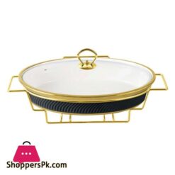 BR1005 16 Oval Dish With Candle Stand