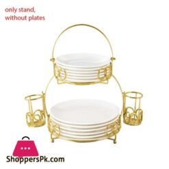 Br8888 Plates Stand Folk Sst Holder