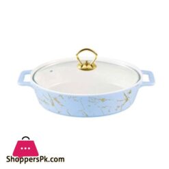 BR8873 12 Oval Dish With Glass Lid