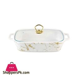 BR8881 12 Rectangular Dish With Glass Lid