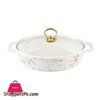 BR8894 14 Oval Dish With Glass Lid