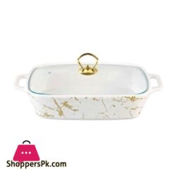 BR8882 14 Rectangular Dish With Glass Lid
