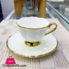 Brilliant Ceramic 6 Piece Tea Cup &Amp; Saucer