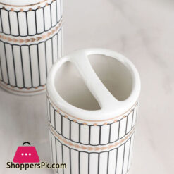 Ceramic Bathroom Accessories Set Of 4 Bath Set With Soap Dispenser (186C)