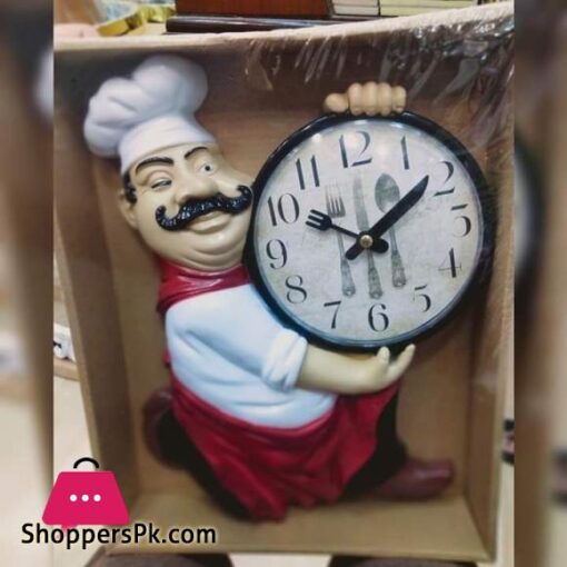 imported wall hanging kitchen clock cheif imported item best quality product plastic